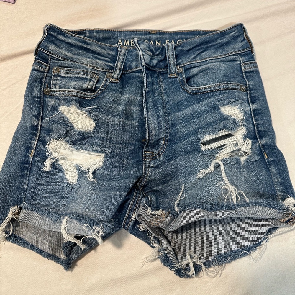 American Eagle Distressed Denim Shorts
